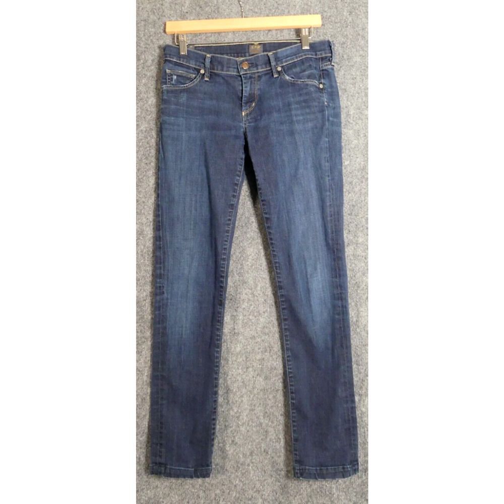 Citizens of Humanity 29 Jeans Skinny Avedon Low Rise Dark Wash Blue